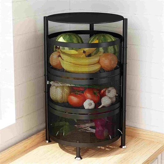 3-Tier Metal Vegetable Trolley