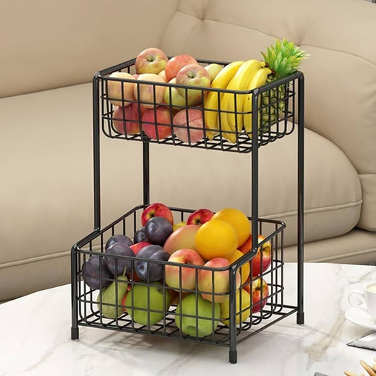 2 Tier Countertop Kitchen Fruit Basket